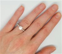 Anello Lorenza Gioielli Donna in Oro bianco Diamante 0.84 Ct AN267463-17 - AN267463-17
